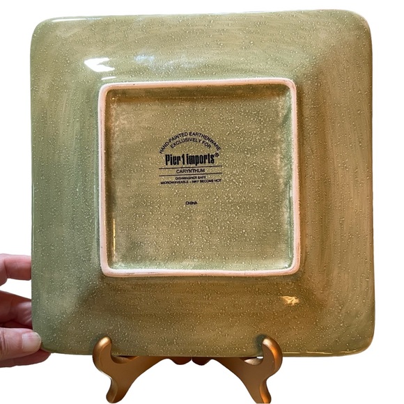 Pier 1 Retired Carynthum 8.75” Stoneware Square
Salad-Dessert Plate - Picture 2 of 3